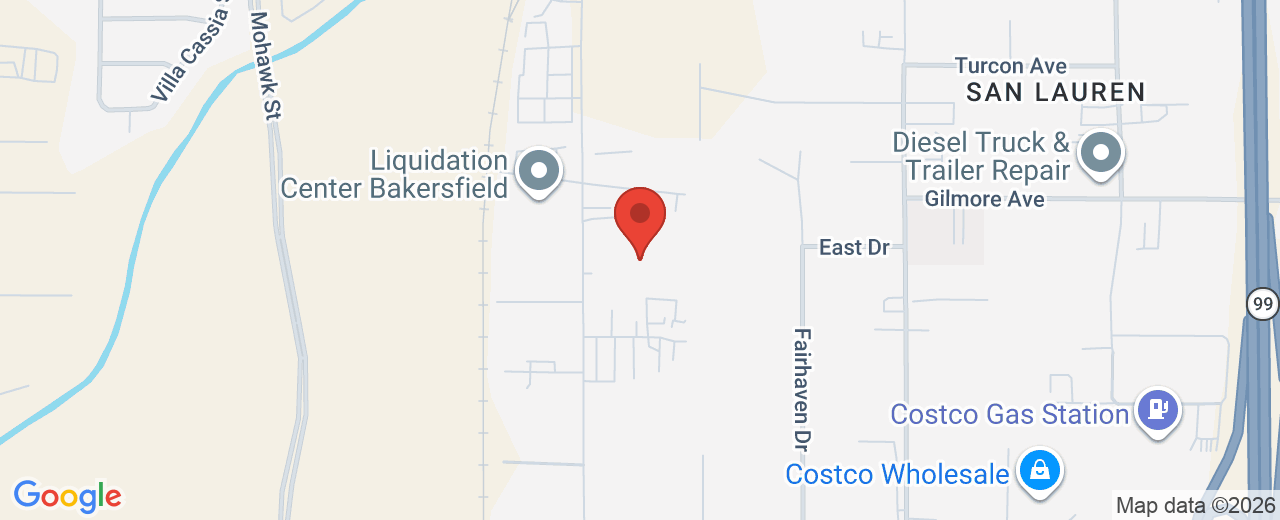 Map showing 3154 Landco Dr #E, Bakersfield, CA, 93308